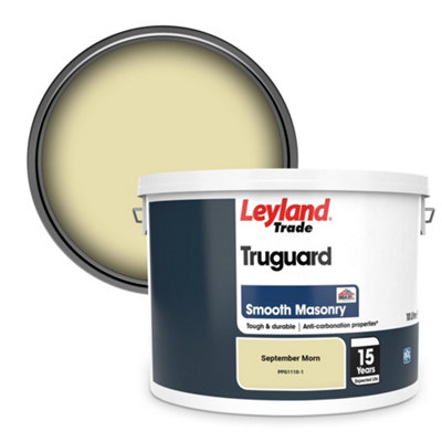 Leyland Trade Truguard Smooth Masonry Paint September Morn (Ppg1110-1) 10L from B&Q