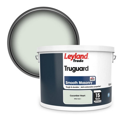 Leyland Trade Truguard Smooth Masonry Paint Cucumber Heart (Ppg1130-1) 10L from B&Q