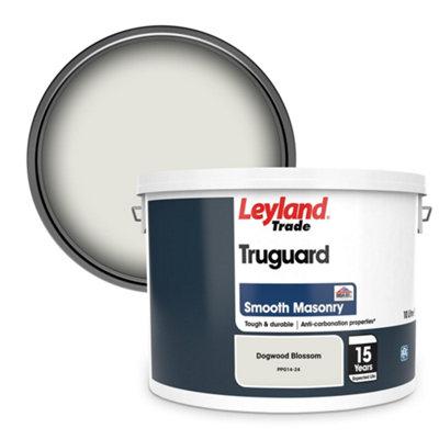 Leyland Trade Truguard Smooth Masonry Paint Dogwood Blossom (Ppg14-24) 10L from B&Q