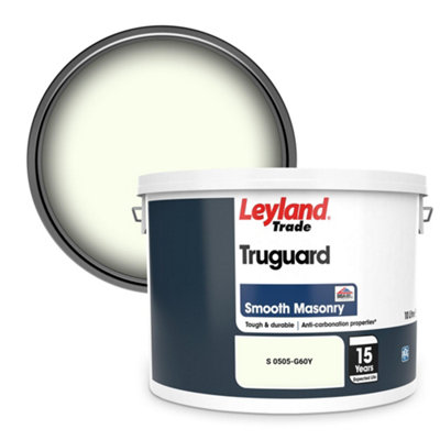 Leyland Trade Truguard Smooth Masonry Paint (S 0505-G60Y) 10L from B&Q