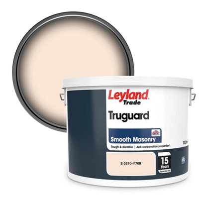 Leyland Trade Truguard Smooth Masonry Paint (S 0510-Y70R) 10L from B&Q