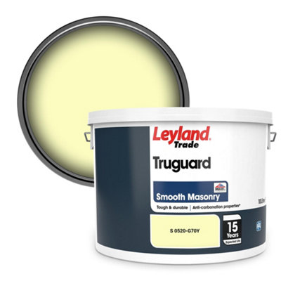 Leyland Trade Truguard Smooth Masonry Paint (S 0520-G70Y) 10L from B&Q