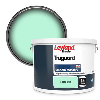 Leyland Trade Truguard Smooth Masonry Paint (S 0530-B90G) 10L from B&Q