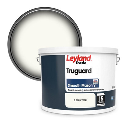 Leyland Trade Truguard Smooth Masonry Paint (S 0603-Y60R) 10L from B&Q