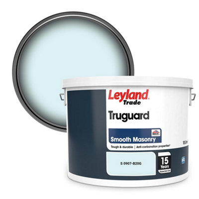Leyland Trade Truguard Smooth Masonry Paint (S 0907-B20G) 10L from B&Q