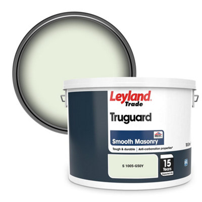 Leyland Trade Truguard Smooth Masonry Paint (S 1005-G50Y) 10L from B&Q