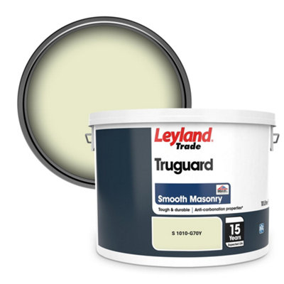 Leyland Trade Truguard Smooth Masonry Paint (S 1010-G70Y) 10L from B&Q
