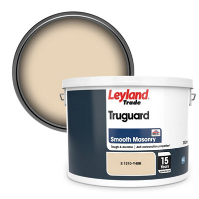 Leyland Trade Truguard Smooth Masonry Paint (S 1510-Y40R) 10L from B&Q