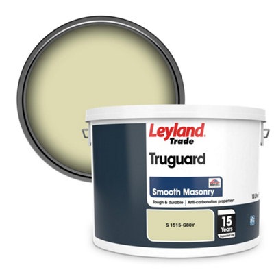 Leyland Trade Truguard Smooth Masonry Paint (S 1515-G80Y) 10L from B&Q