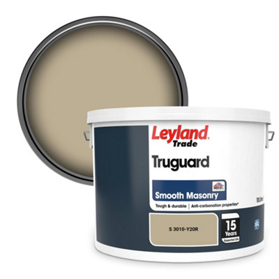Leyland Trade Truguard Smooth Masonry Paint (S 3010-Y20R) 10L from B&Q