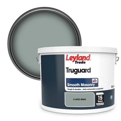 Leyland Trade Truguard Smooth Masonry Paint (S 4005-B80G) 10L from B&Q