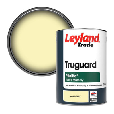 Leyland Trade Truguard Smooth Pliolite Masonry Paint (0020-G90Y) 5L from B&Q