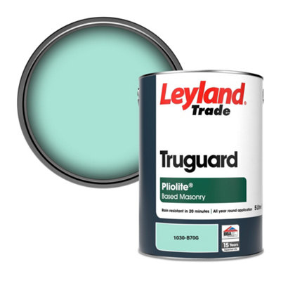 Leyland Trade Truguard Smooth Pliolite Masonry Paint (1030-B70G) 5L from B&Q