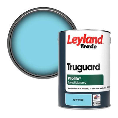 Leyland Trade Truguard Smooth Pliolite Masonry Paint (1040-B10G) 5L from B&Q