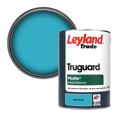 Leyland Trade Truguard Smooth Pliolite Masonry Paint (1060-B10G) 5L from B&Q