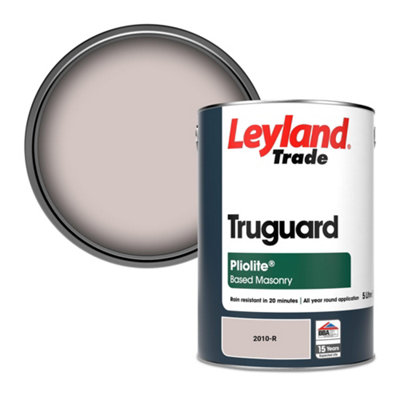Leyland Trade Truguard Smooth Pliolite Masonry Paint (2010-R) 5L from B&Q