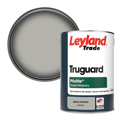 B&Q -  Truguard Smooth Pliolite Masonry Paint Hikers Paradise (Ppg0998-2) 5L