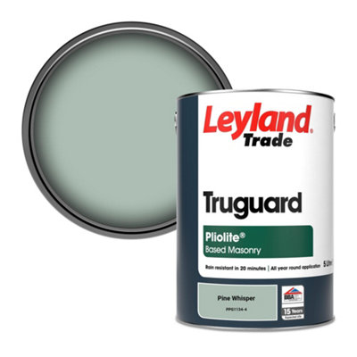 Leyland Trade Truguard Smooth Pliolite Masonry Paint Pine Whisper (Ppg1134-4) 5L from B&Q