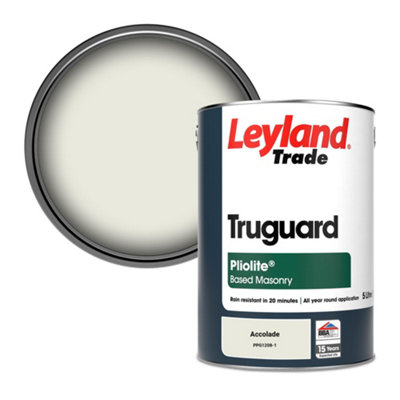 Leyland Trade Truguard Smooth Pliolite Masonry Paint Accolade (Ppg1208-1) 5L from B&Q