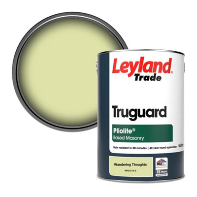 B&Q -  Truguard Smooth Pliolite Masonry Paint Wandering Thoughts (Ppg1219-2) 5L