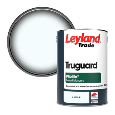 Leyland Trade Truguard Smooth Pliolite Masonry Paint (S 0502-B) 5L from B&Q