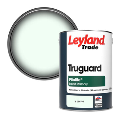 Leyland Trade Truguard Smooth Pliolite Masonry Paint (S 0507-G) 5L from B&Q