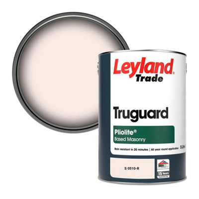 Leyland Trade Truguard Smooth Pliolite Masonry Paint (S 0510-R) 5L from B&Q