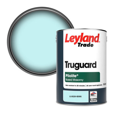 Leyland Trade Truguard Smooth Pliolite Masonry Paint (S 0520-B30G) 5L from B&Q