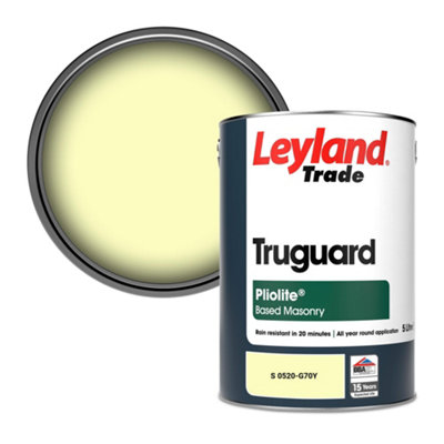 Leyland Trade Truguard Smooth Pliolite Masonry Paint (S 0520-G70Y) 5L from B&Q
