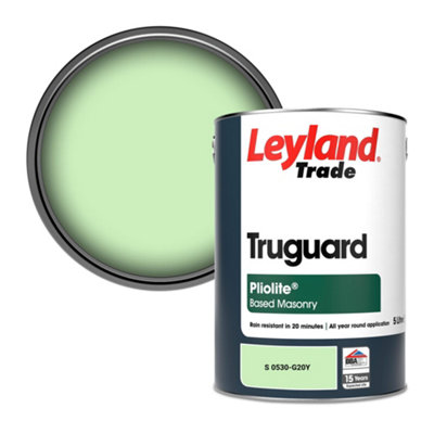 Leyland Trade Truguard Smooth Pliolite Masonry Paint (S 0530-G20Y) 5L from B&Q