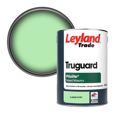 Leyland Trade Truguard Smooth Pliolite Masonry Paint (S 0540-G10Y) 5L from B&Q