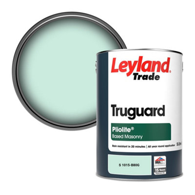 Leyland Trade Truguard Smooth Pliolite Masonry Paint (S 1015-B80G) 5L from B&Q
