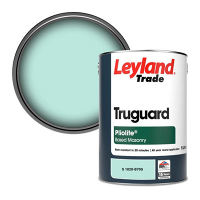 Leyland Trade Truguard Smooth Pliolite Masonry Paint (S 1020-B70G) 5L from B&Q