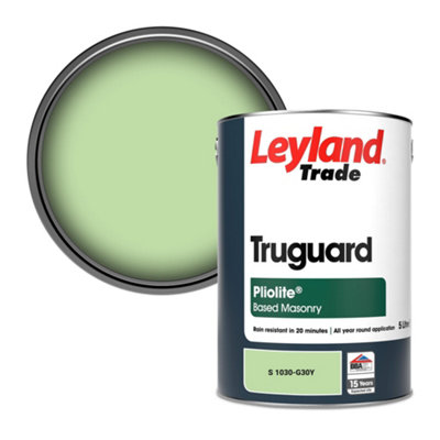Leyland Trade Truguard Smooth Pliolite Masonry Paint (S 1030-G30Y) 5L from B&Q