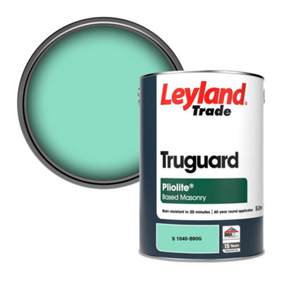 Leyland Trade Truguard Smooth Pliolite Masonry Paint (S 1040-B80G) 5L from B&Q
