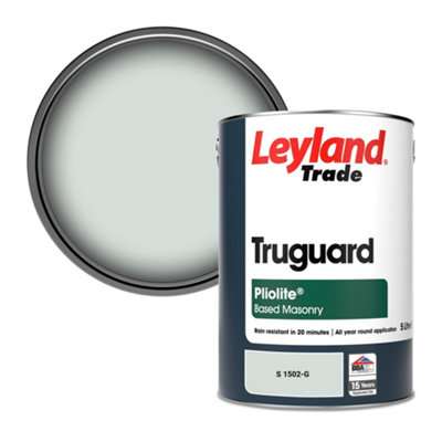 Leyland Trade Truguard Smooth Pliolite Masonry Paint (S 1502-G) 5L from B&Q