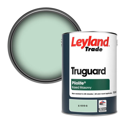 Leyland Trade Truguard Smooth Pliolite Masonry Paint (S 1515-G) 5L from B&Q