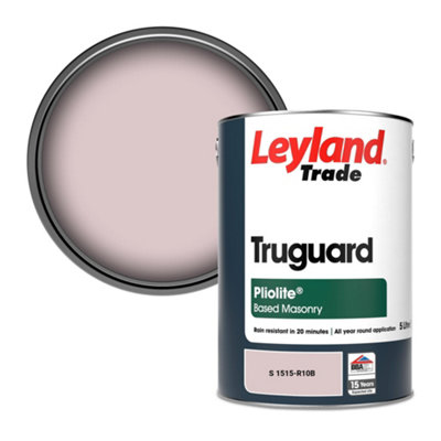 Leyland Trade Truguard Smooth Pliolite Masonry Paint (S 1515-R10B) 5L from B&Q