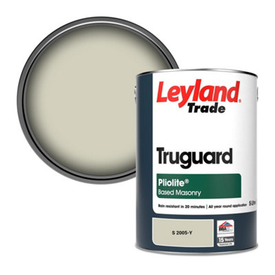 B&Q -  Truguard Smooth Pliolite Masonry Paint (S 2005-Y) 5L