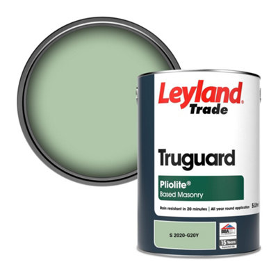 Leyland Trade Truguard Smooth Pliolite Masonry Paint (S 2020-G20Y) 5L from B&Q