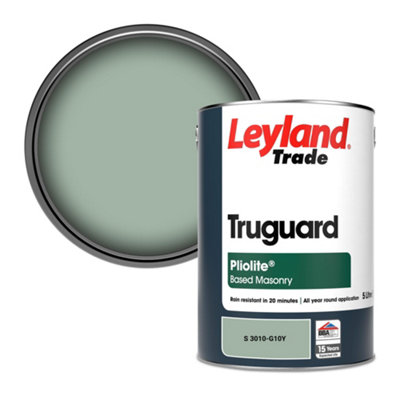 Leyland Trade Truguard Smooth Pliolite Masonry Paint (S 3010-G10Y) 5L from B&Q