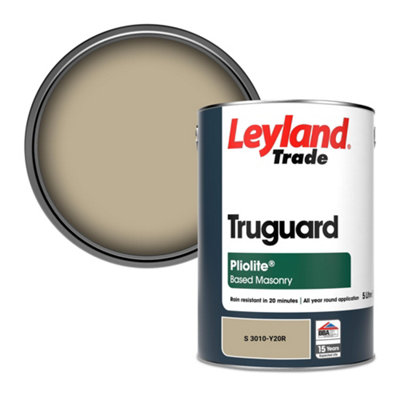 Leyland Trade Truguard Smooth Pliolite Masonry Paint (S 3010-Y20R) 5L from B&Q