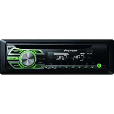 B&Q -  Deh-150Mpg Single Din Car Stereo Headunit Cd Aux Radio Wma/mp3 Green