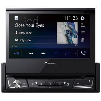 Pioneer Avh-A7100Bt 7" Single Din Car Multimedia Player Bluetooth Usb Flac from B&Q