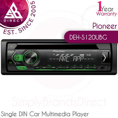 Pioneer Deh S120ubg 1-Din Cd Tuner With Rds Tuner, Green Illumination - Image 3