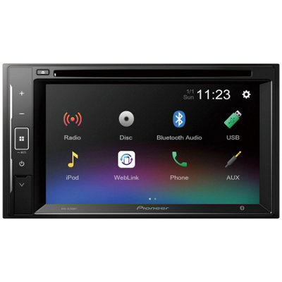 Pioneer Avh-A240Bt Double Din Car Multimedia Player Bluetooth Radio Usb Aux-In from B&Q