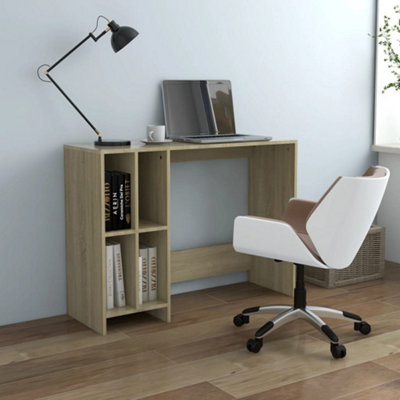 Berkfield Notebook Desk Sonoma Oak 102.5X35X75 Cm Engineered Wood from B&Q