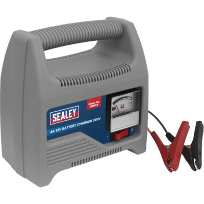 4A LeadBattery Charger - 12 Volt - Ammeter Display - 230V Power Supply