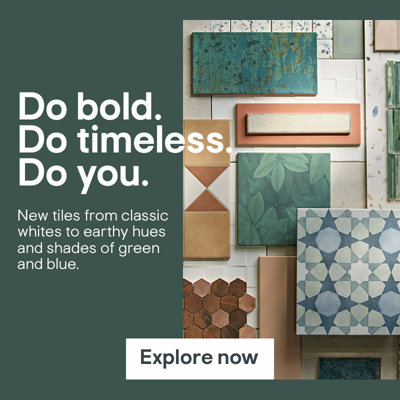 Do bold. Do timeless. Do you. New tiles from classic whites to earthy hues and shades of green and blue. Shop now