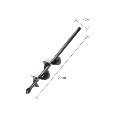 Auger Drill Bit 3X24 Garden Plant Flower Bulb Rapid Planter Spiral Black